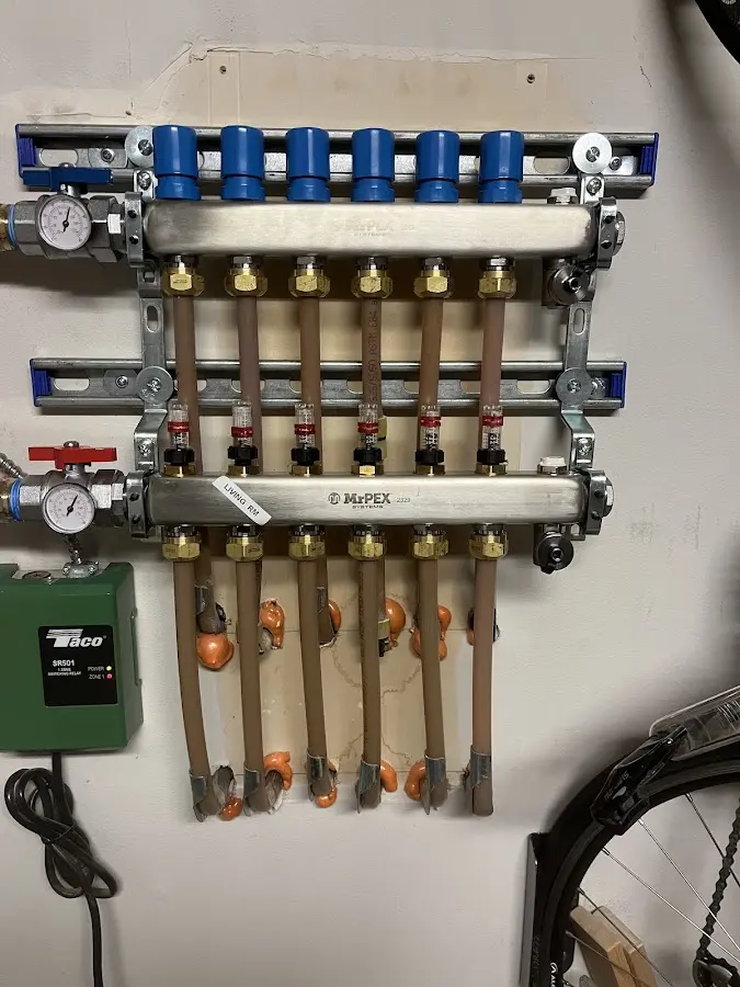 Plumber performing Gas Leak Detection at a residential property in Sauk Rapids